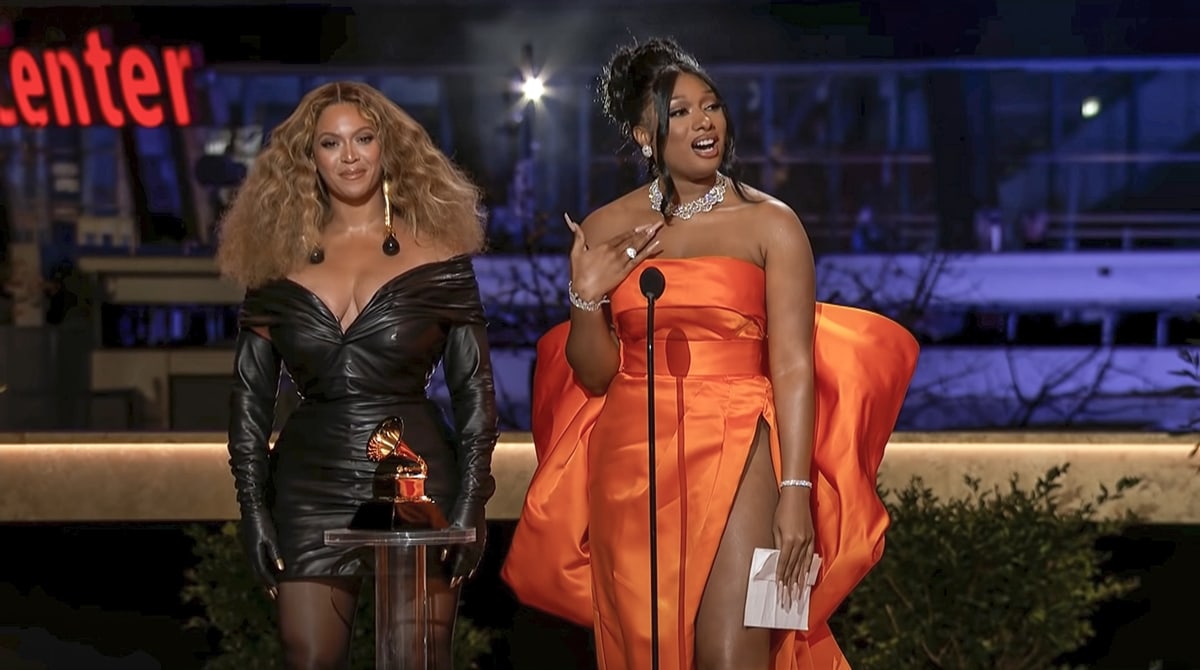 Megan Thee Stallion Trans (megan, thee, stallion, trans) Beyonce and Megan Thee Stallion won Best Rap Song for the “Savage” remix at the 2021 Grammys