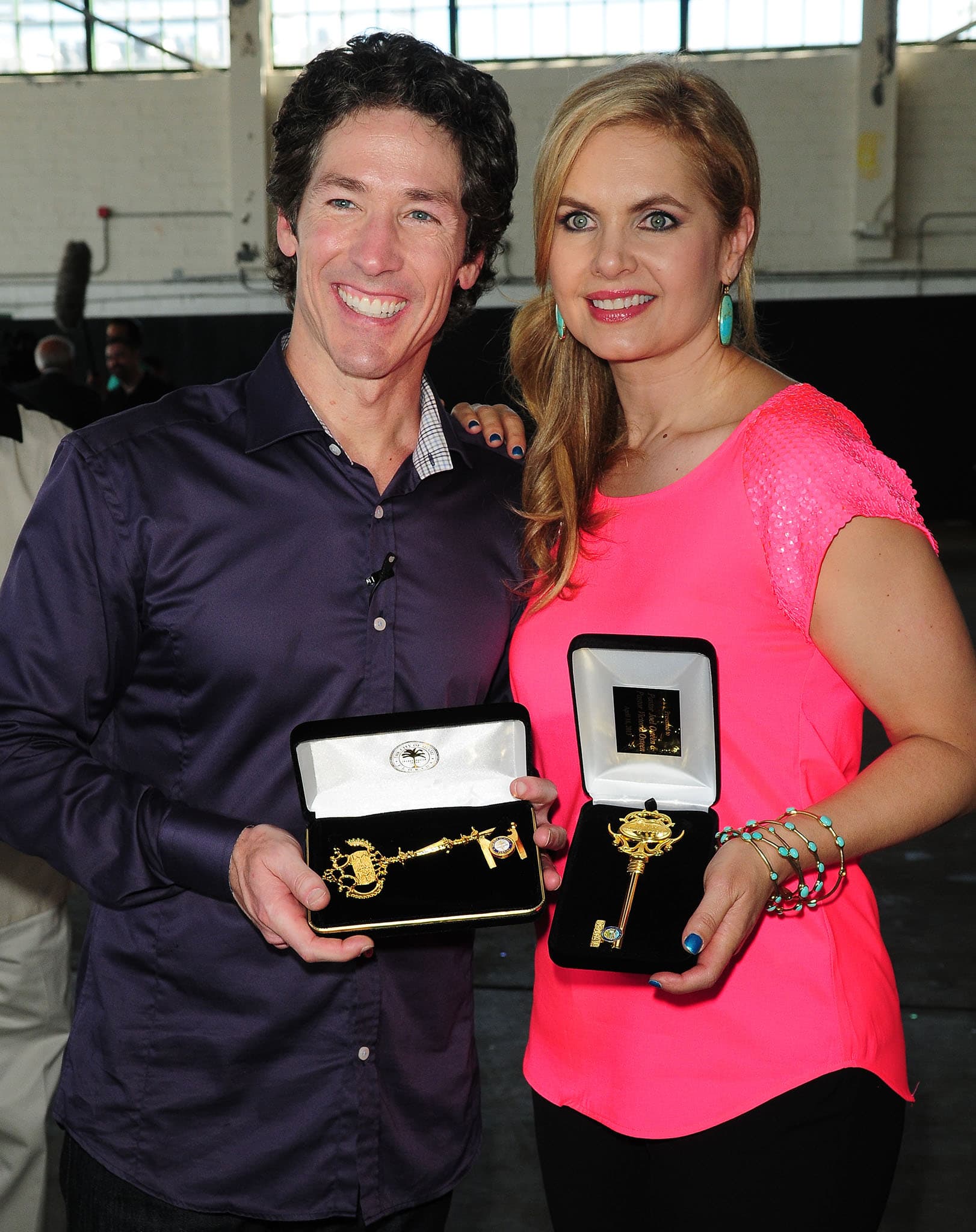 Pastor Joel Osteen and his wife Victoria, pictured in 2013, are rumored to be getting divorced