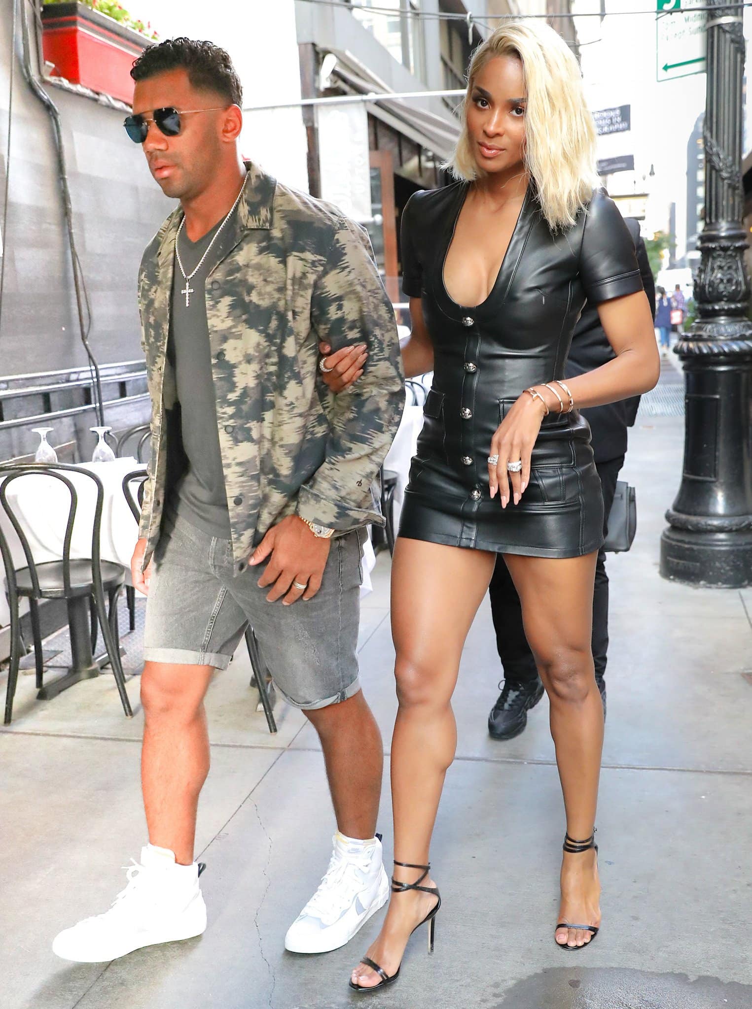 Ciara and Russell Wilson step out for a date night at Philippe Chow in New York City on June 30, 2021