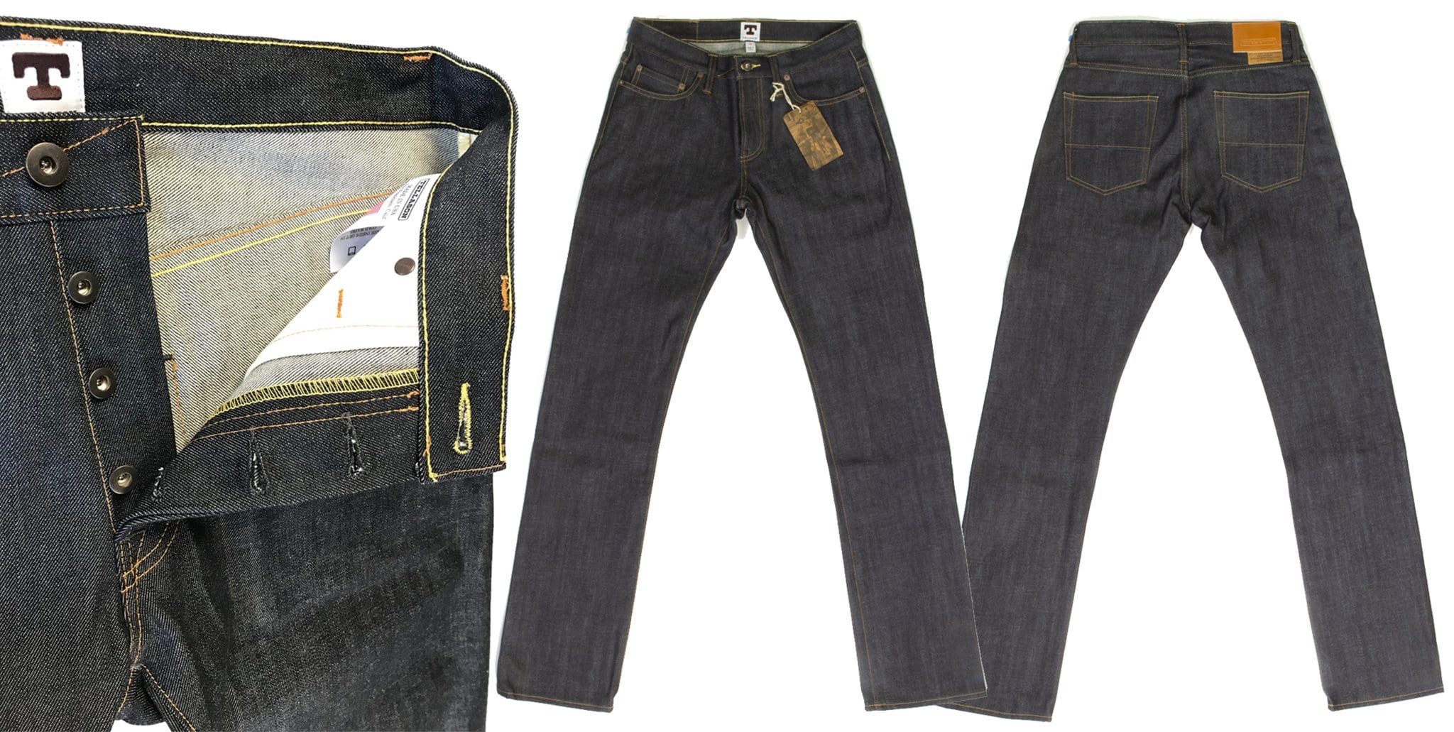 John Graham Mellor at $230: A Tellason specialty featuring proprietary Kaihara Japanese red line raw selvage denim