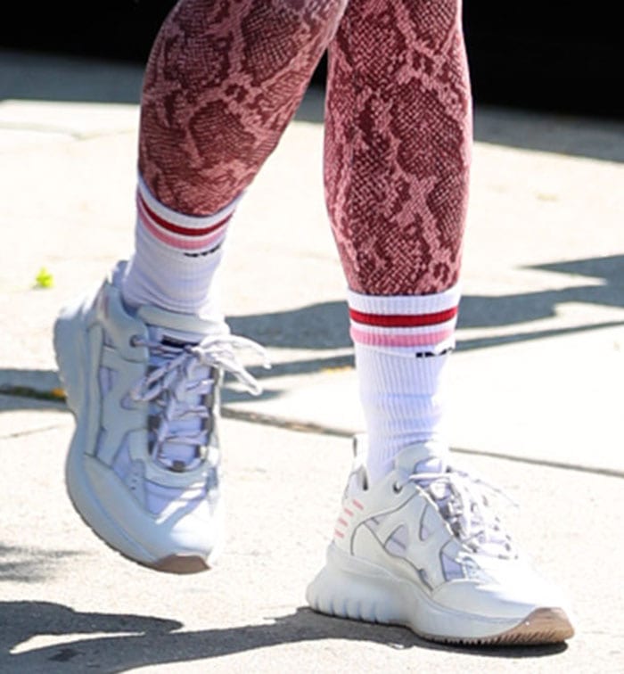 Vanessa Hudgens completes her workout outfit with Mercer Amsterdam Jupiter shoes