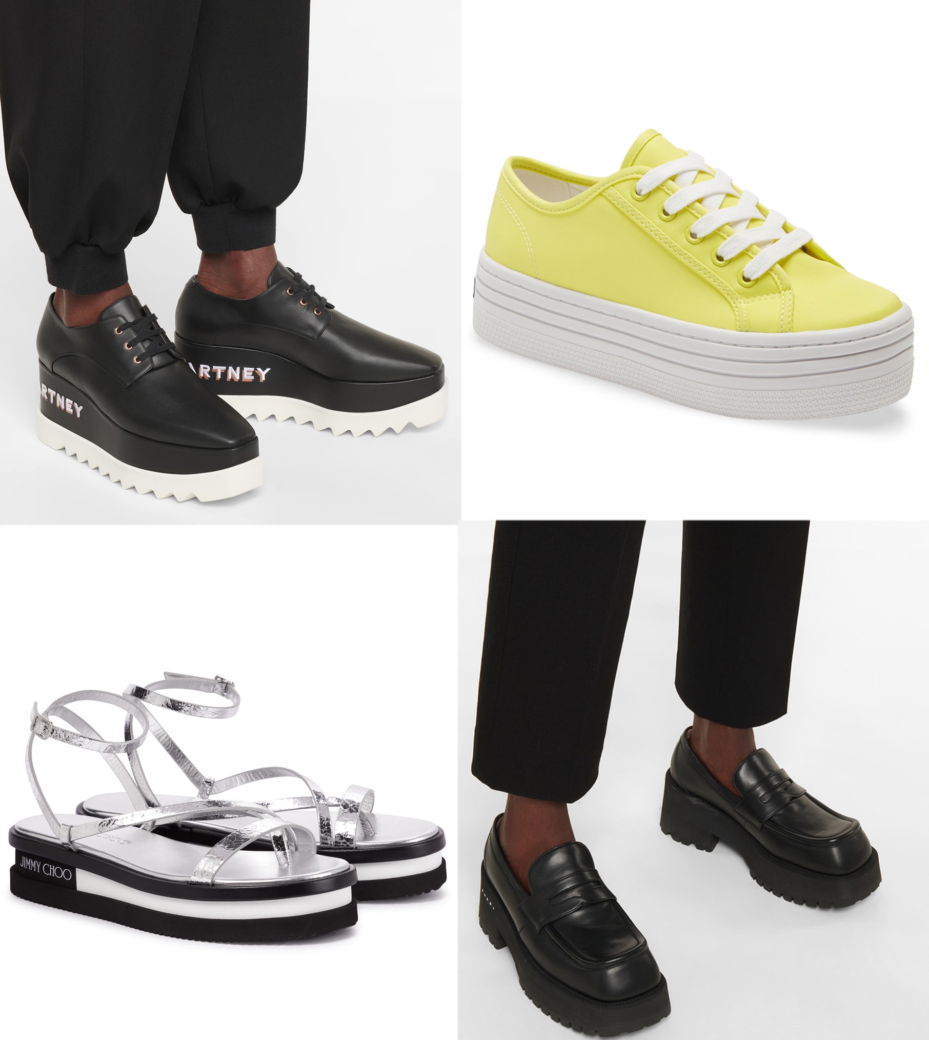 Flat shoes with platform 2025