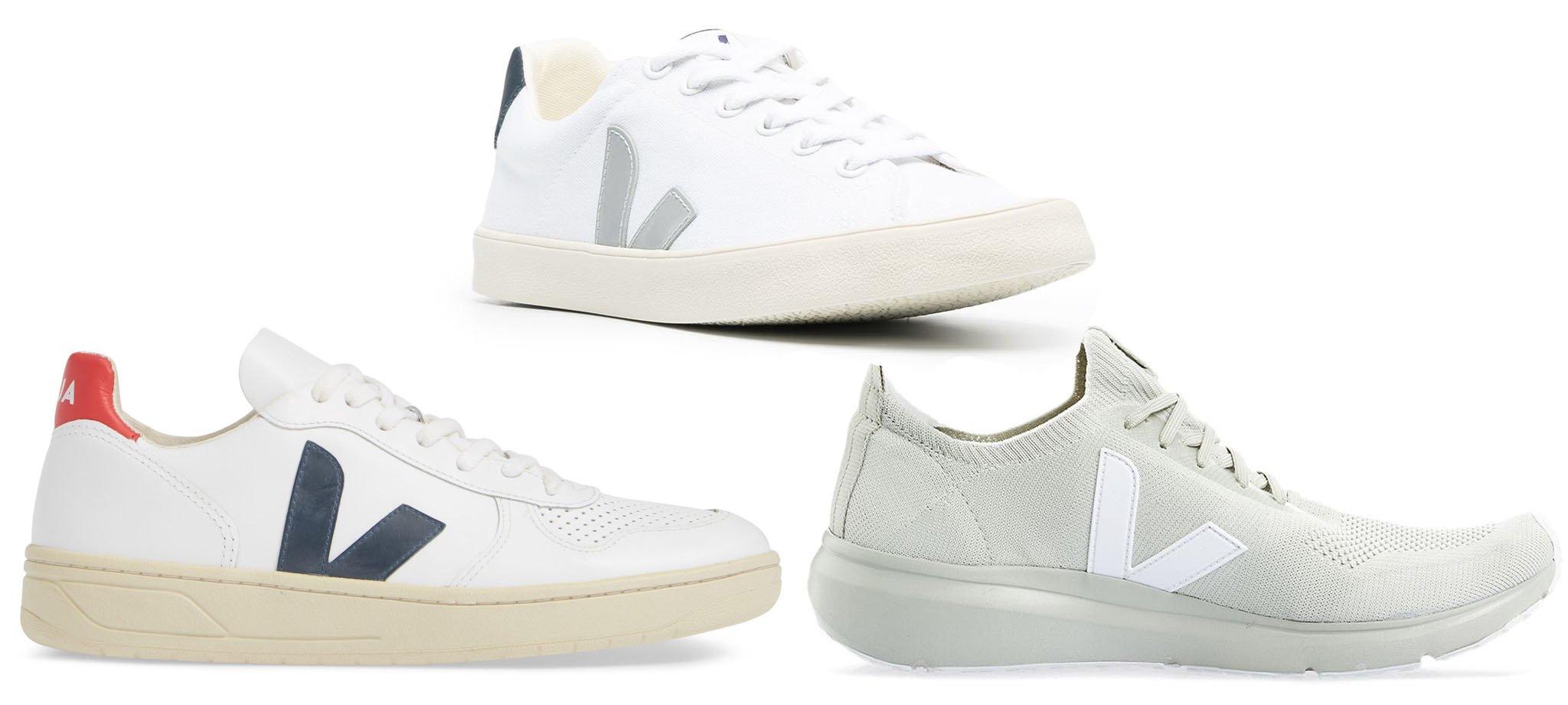 Celebrities love Veja's Esplar, V-10, and Rick Owens V-knit collaboration