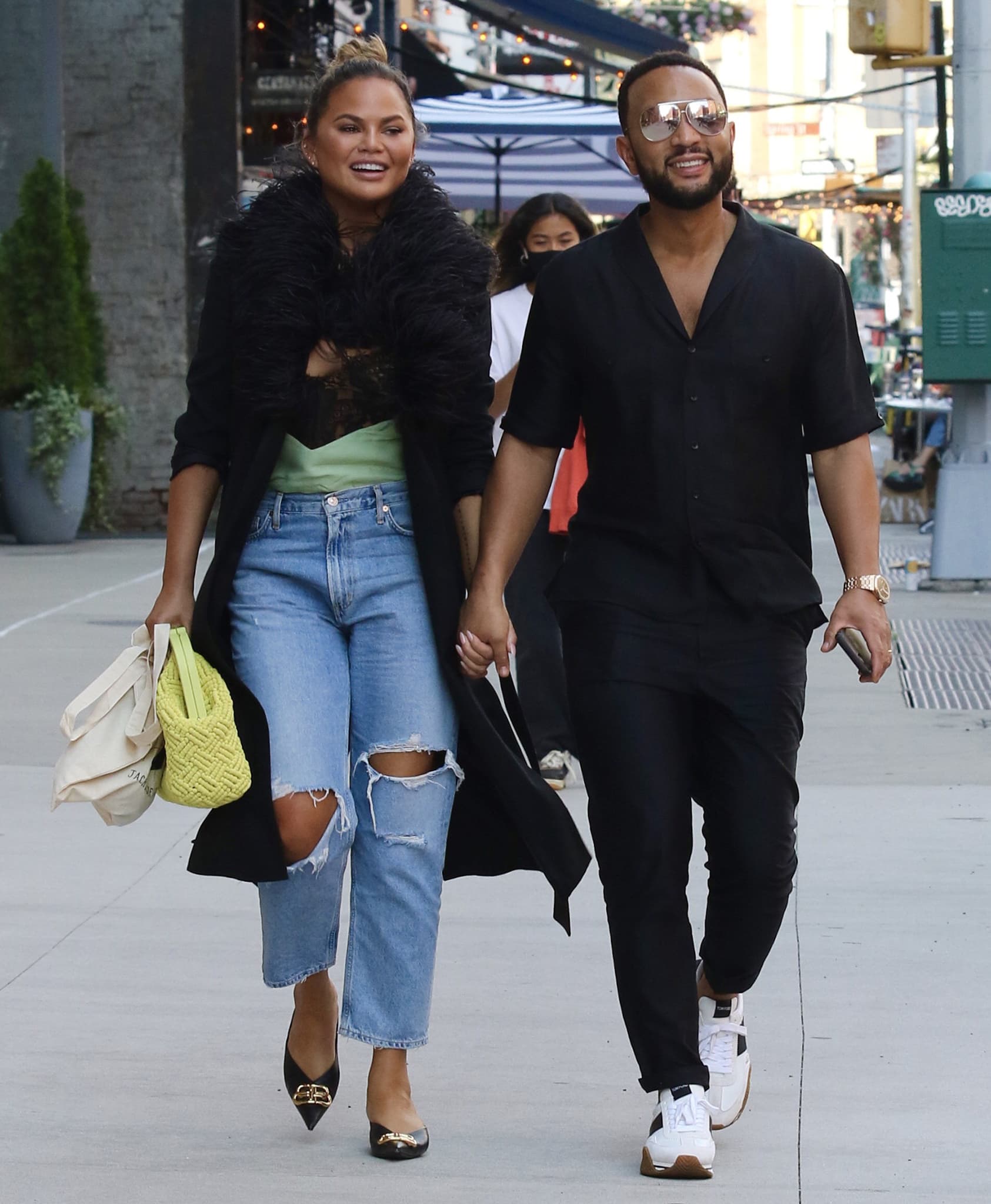 Chrissy Teigen and John Legend on a lunch date in New York City