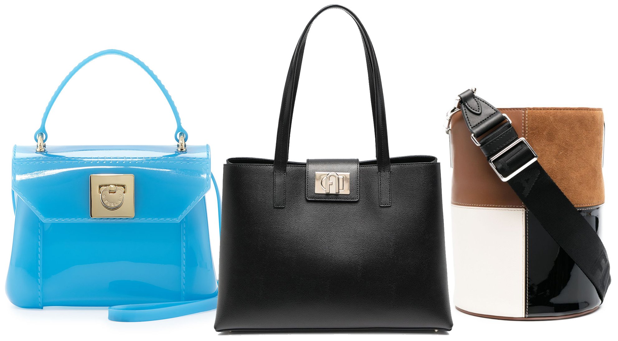 Aside from its PVC bags, Furla also has an array of bags made from genuine leather