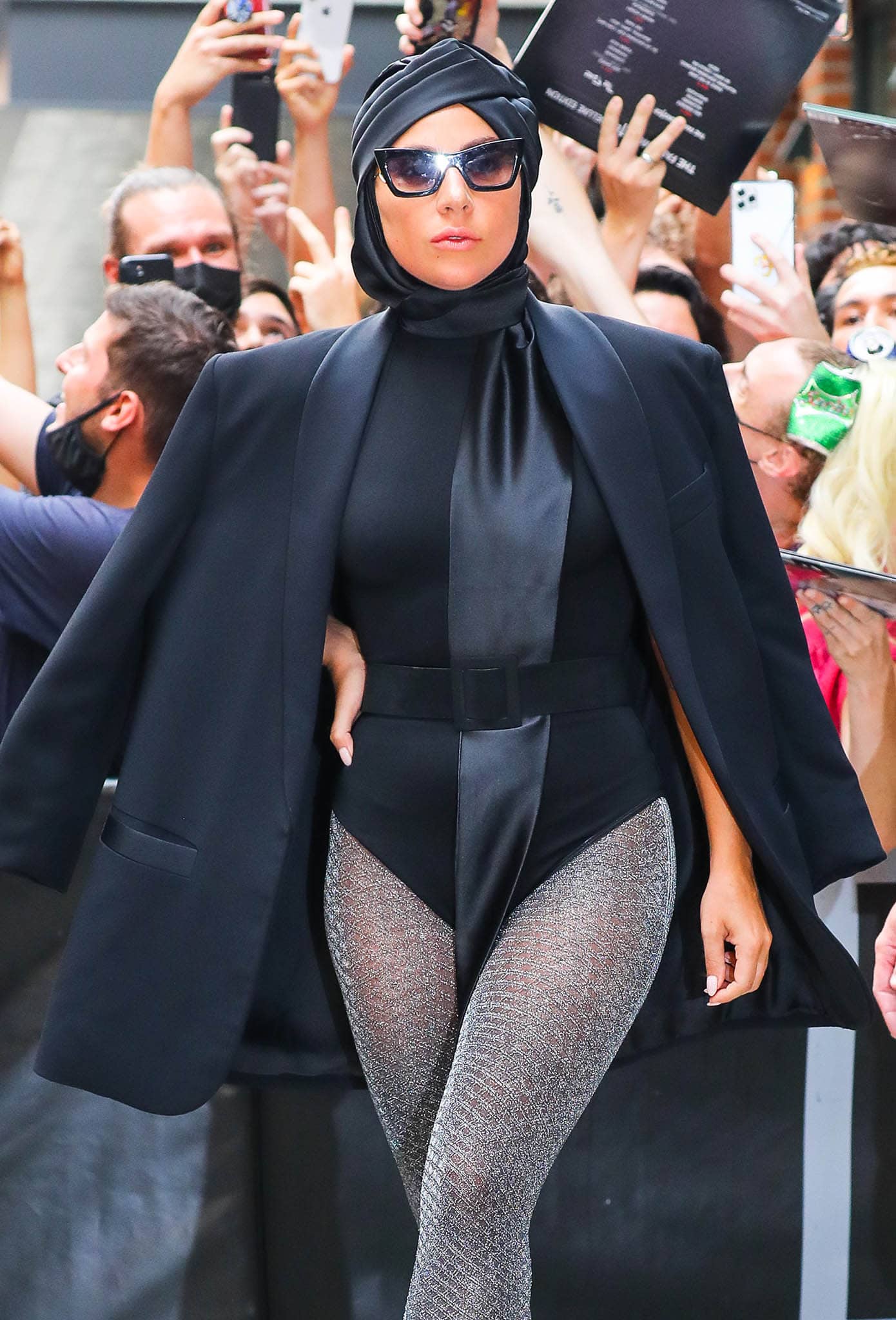 Lady Gaga shows her unique style sense with a Flapper Genoveffa C turban