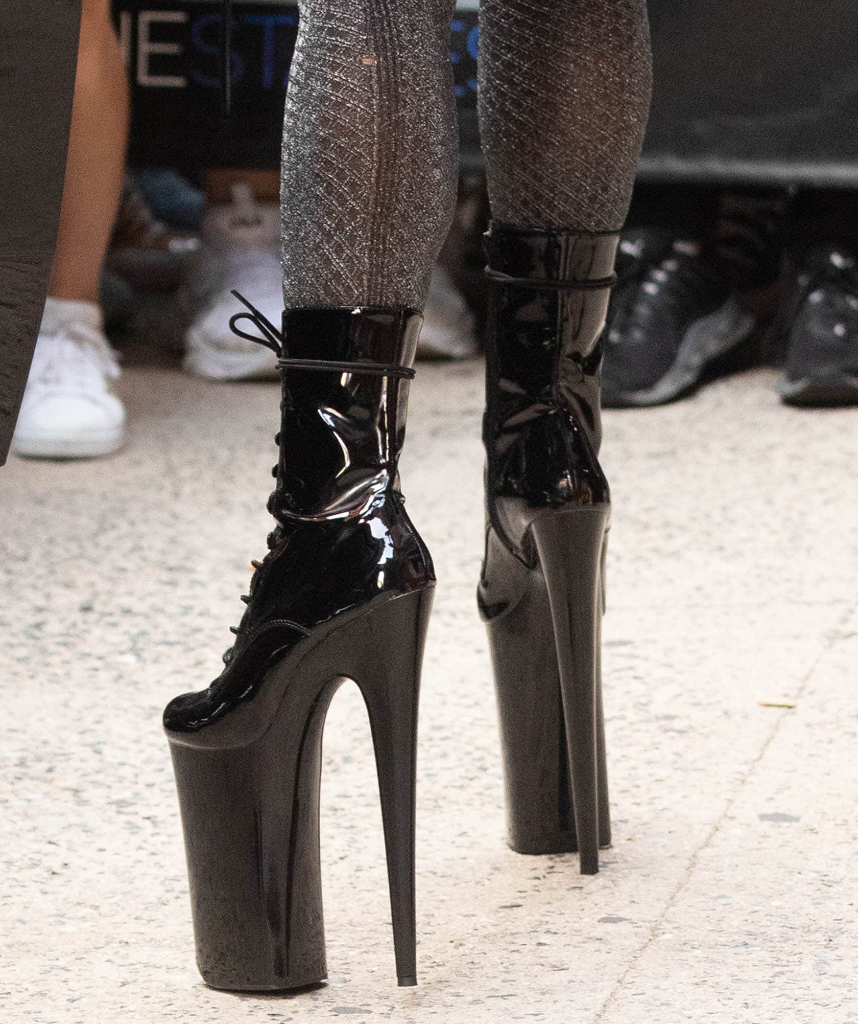 lady gaga tour boots