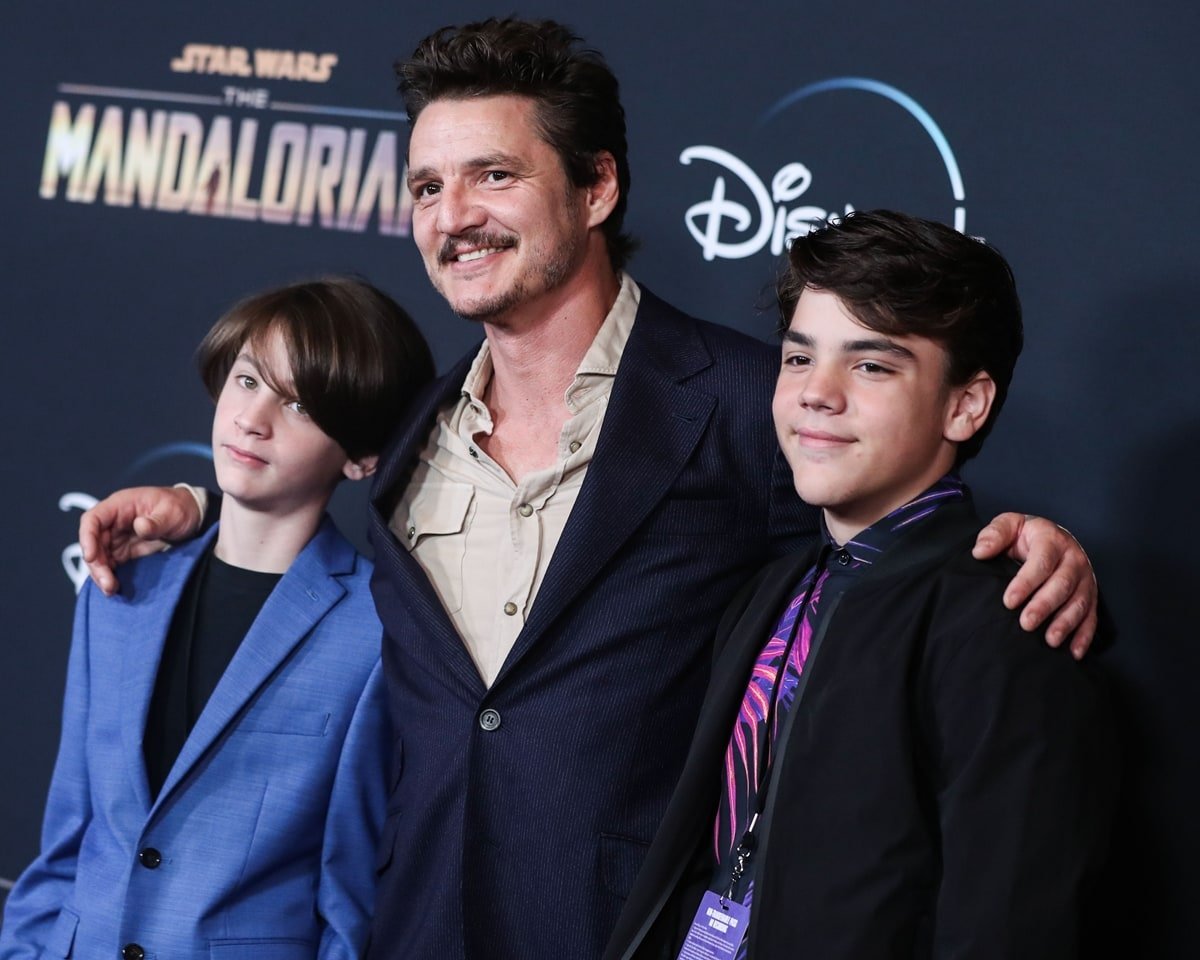 His nephews joined Pedro Pascal at the Disney+ premiere of his new series The Mandalorian
