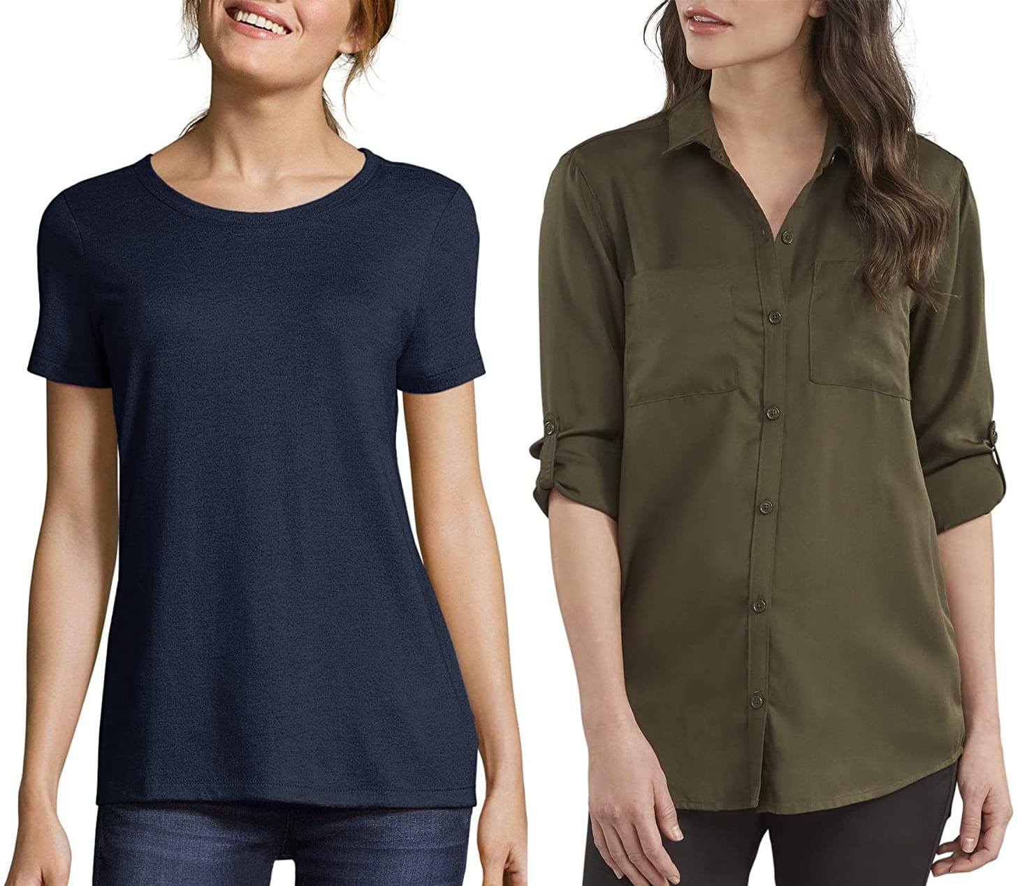 Modal (left) and lyocell (right) are two kinds of rayon fabric that are used in fashion