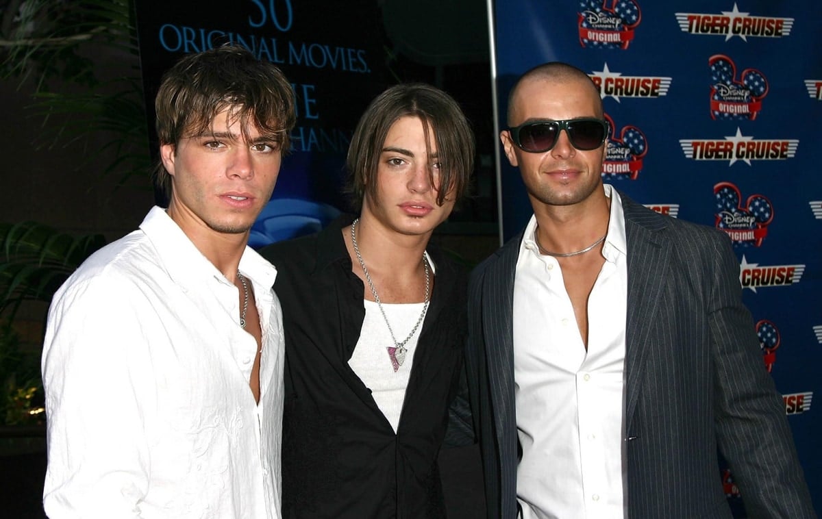 Brothers Matthew Lawrence, Andrew James Lawrence, and Joey Lawrence at the premiere of the Disney Channel Original Movies Los Angeles premiere of "Tiger Cruise"