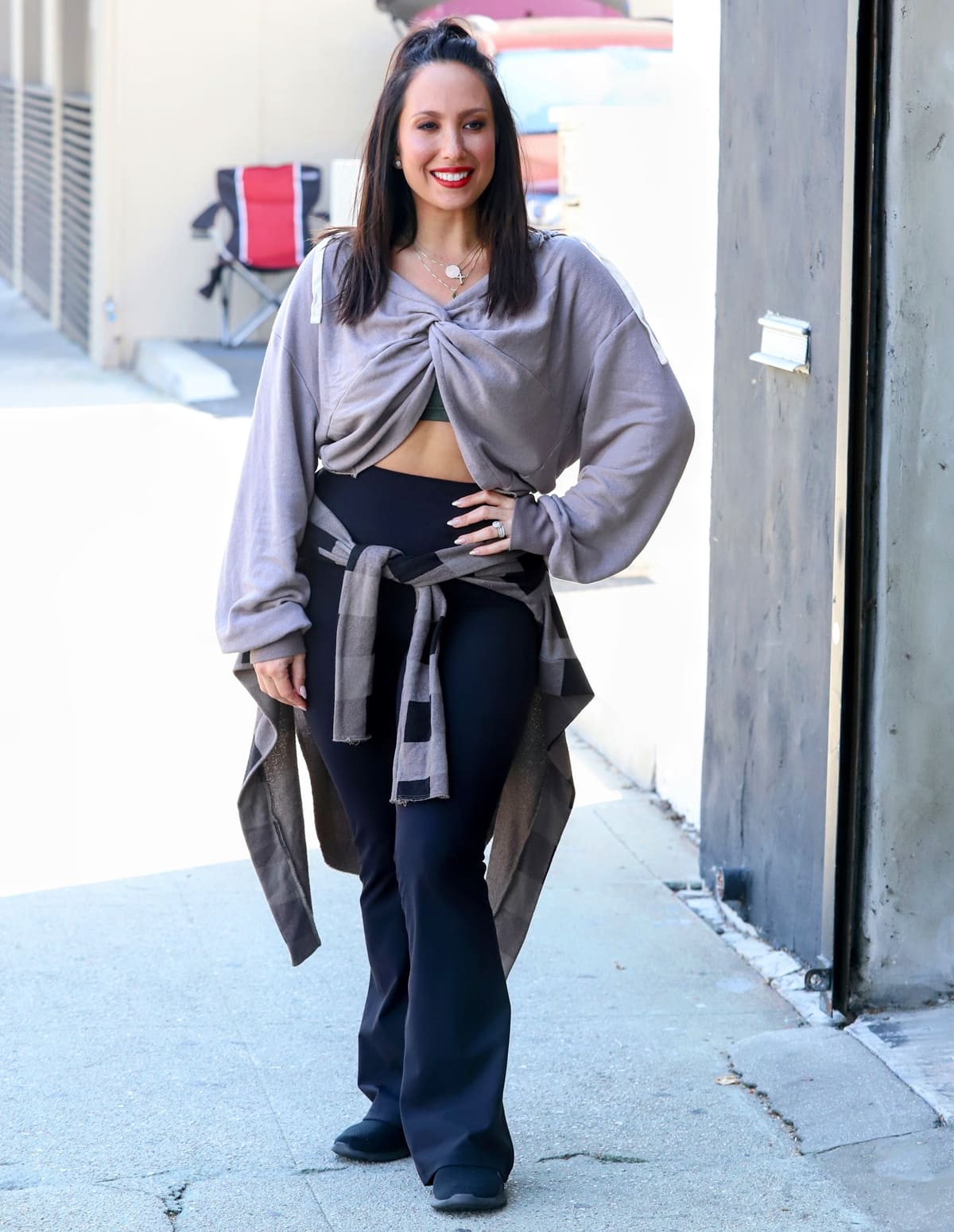 Cheryl Burke arrives for Dancing With the Stars (DWTS) rehearsals