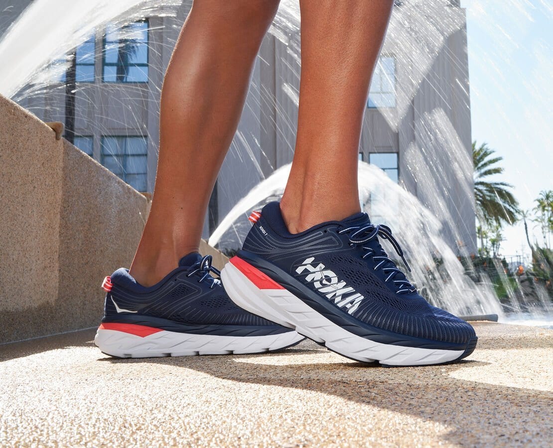 The Bondi 7 running shoes from Hoka One One are the bestselling sneakers at Zappos