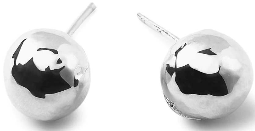 Crafted from hammered sterling silver, these Classico Ball stud earrings from Ippolita are just what you need for added charm