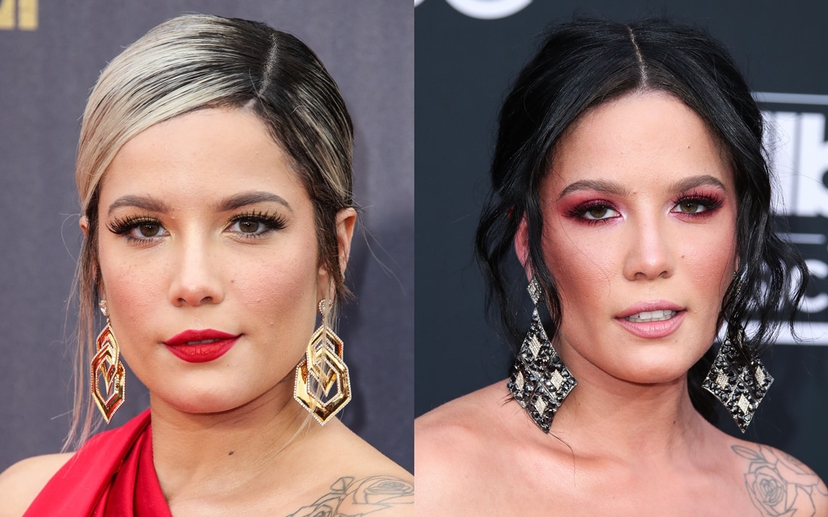 Halsey wears Lorraine Schwartz earrings at the 2018 MTV Movie And TV Awards and the 2018 Billboard Music Awards