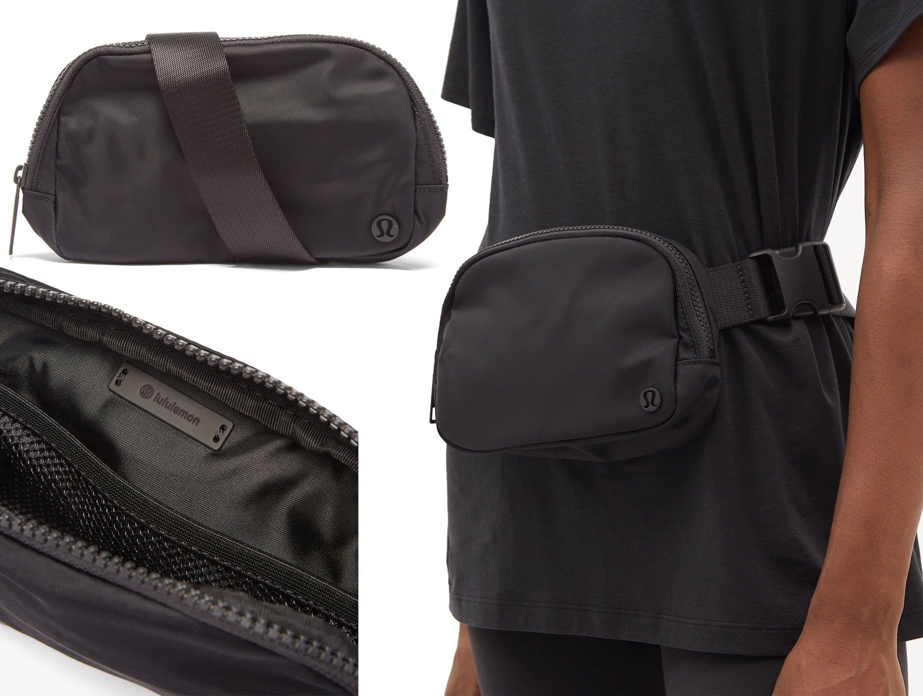 Lululemon's Everywhere belt bag is a practical complement to workout and off-duty outfits