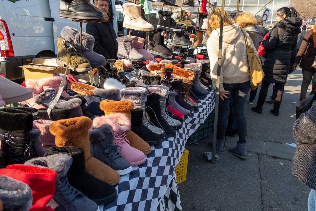 Many street markets are famous for selling counterfeit shoes and fake UGG boot knockoffs