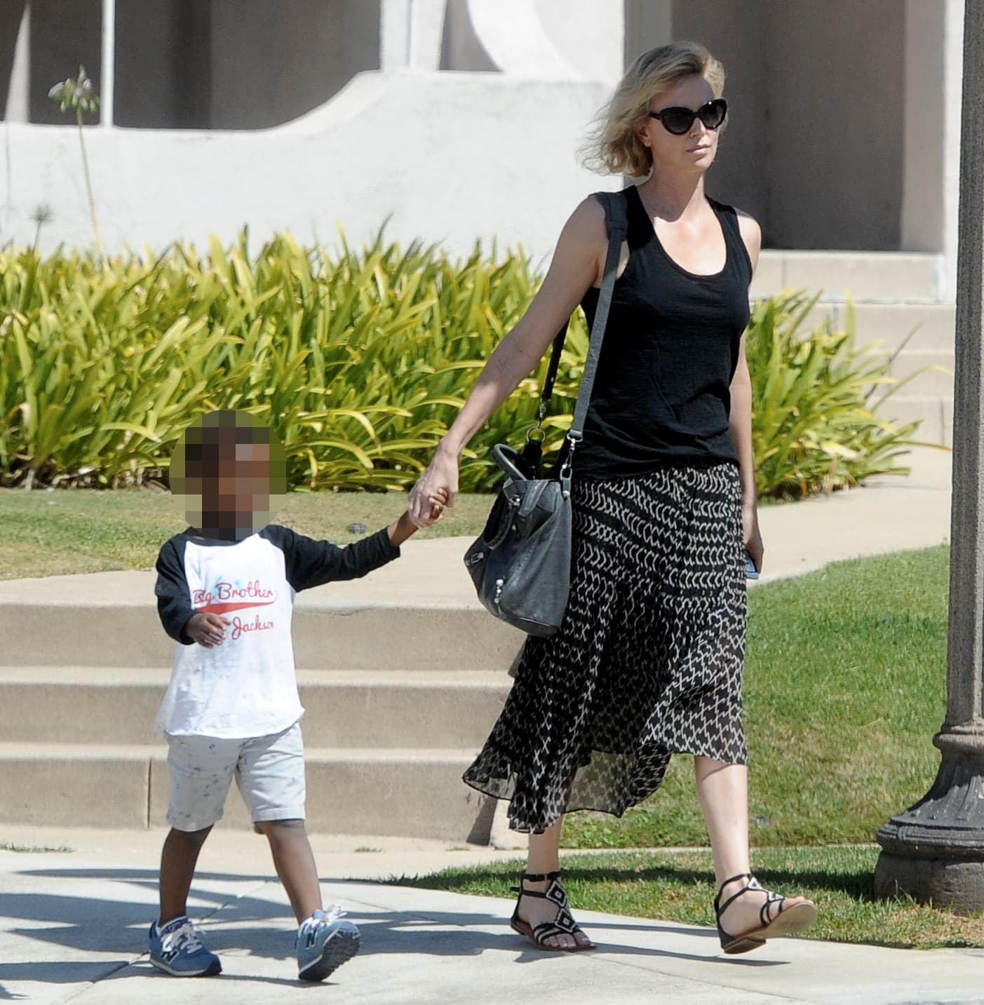 Actress Charlize Theron out with her transgender daughter Jackson Theron in Los Angeles