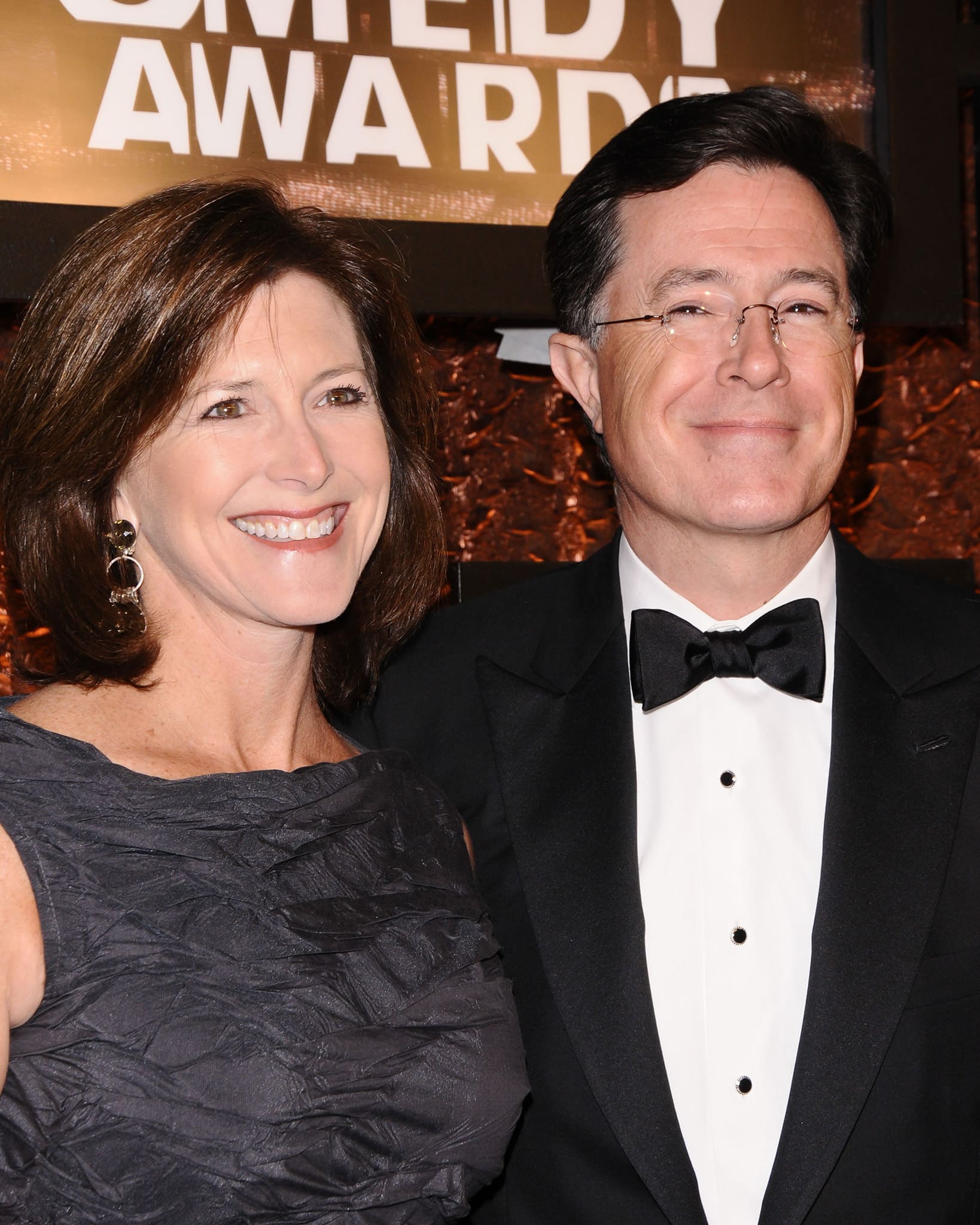 Evelyn McGee and Stephen Colbert at the First Annual The Comedy Awards in New York City on March 26, 2011