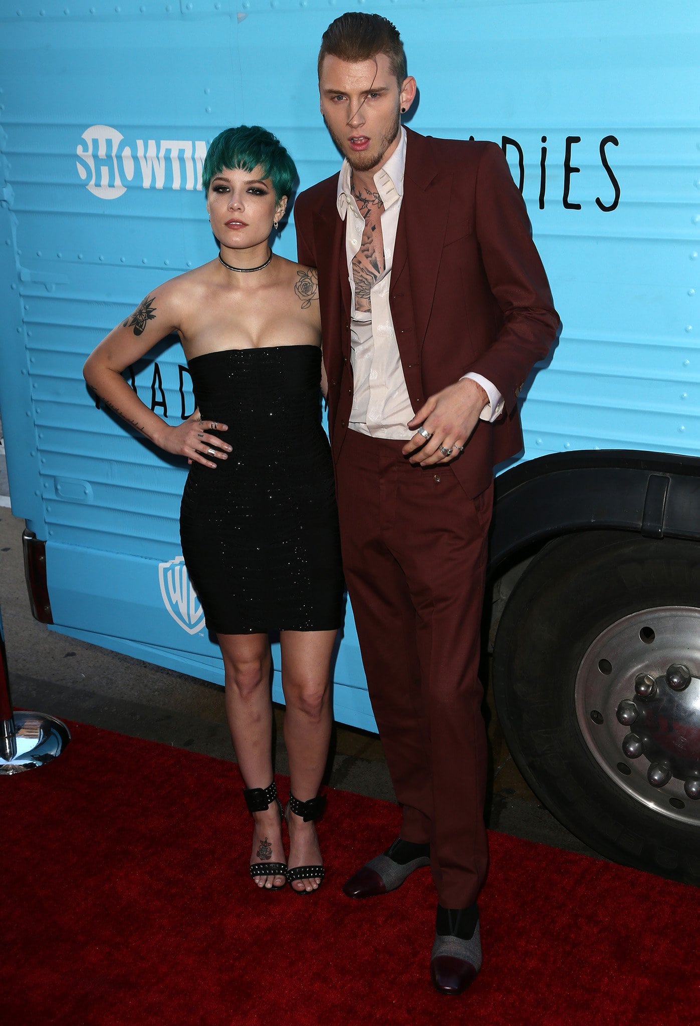 Halsey and Machine Gun Kelly walked the red carpet together for Roadies premiere on June 7, 2016