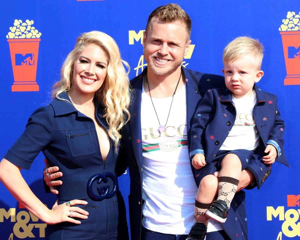 Spencer Pratt and Heidi Montag with their son Gunner at the 2019 MTV Movie and TV Awards