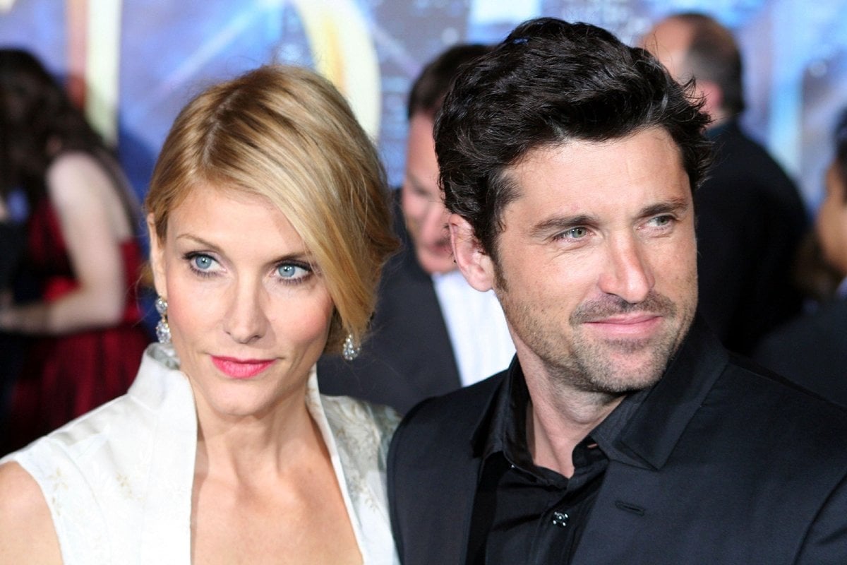 Actor Patrick Dempsey and his wife Jill Fink arrive at the world premiere of Disney's 'Enchanted'