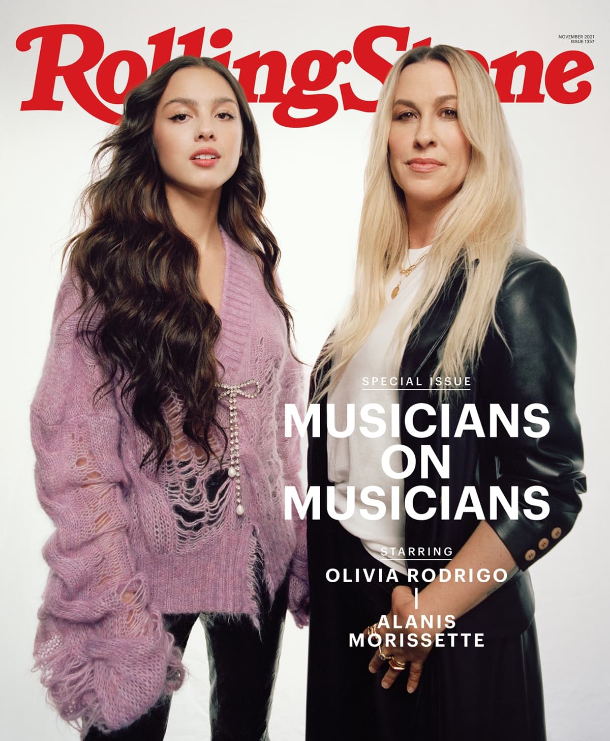 Olivia Rodrigo and Alanis Morissette grace the cover of Rolling Stone's Musician To Musician issue