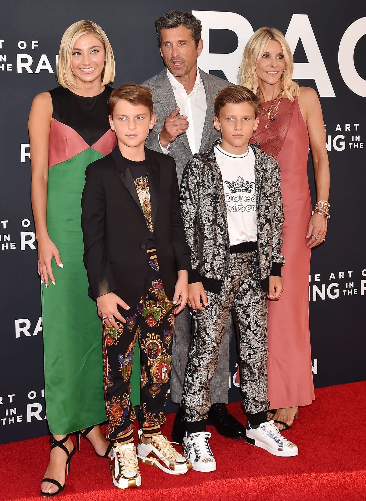 Patrick Dempsey with his wife Jillian Fink Dempsey and their daughter Talula Fyfe and twin sons Sullivan Patrick and Darby Galen