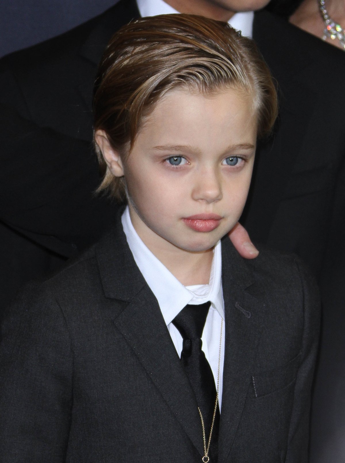 Shiloh Jolie-Pitt was 8 years old when she made her red carpet debut in a masculine black suit and tie at the Unbroken premiere