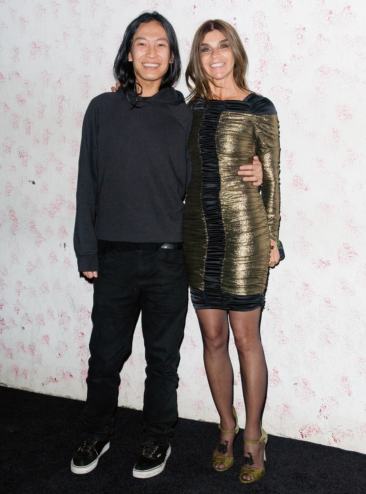 Alexander Wang and French fashion editor Carine Roitfeld attend the Barneys New York Fete In Honor Of Carine Roitfeld
