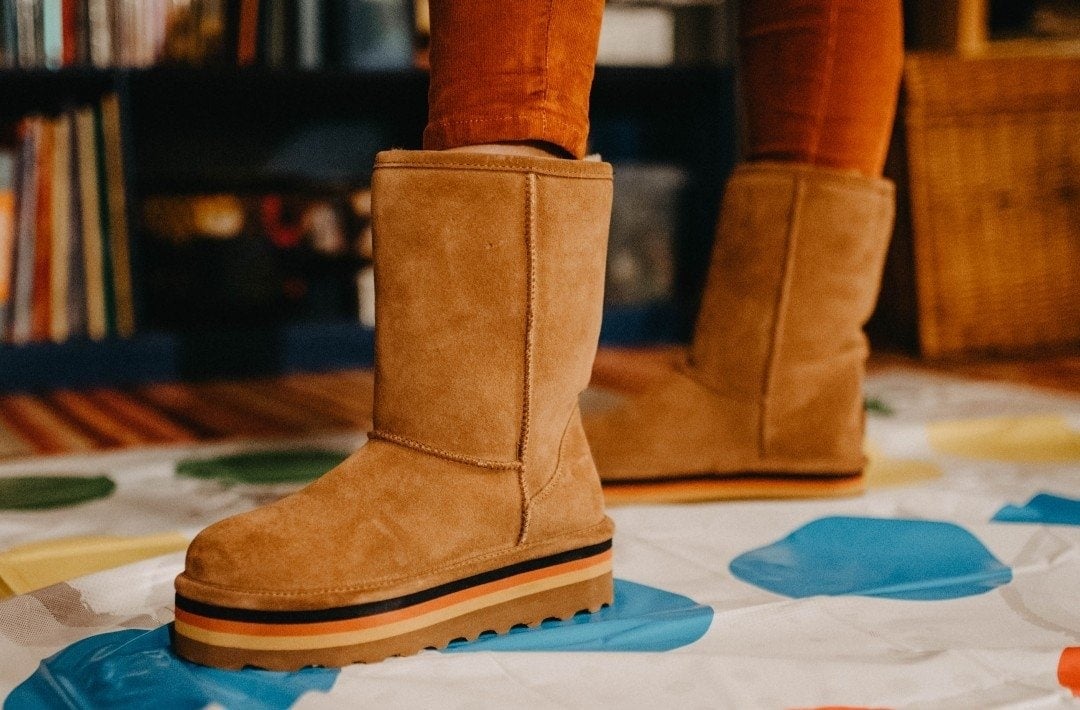 Bearpaw's casual Retro Elle winter boots throw it back to 70s, 80s, and 90s