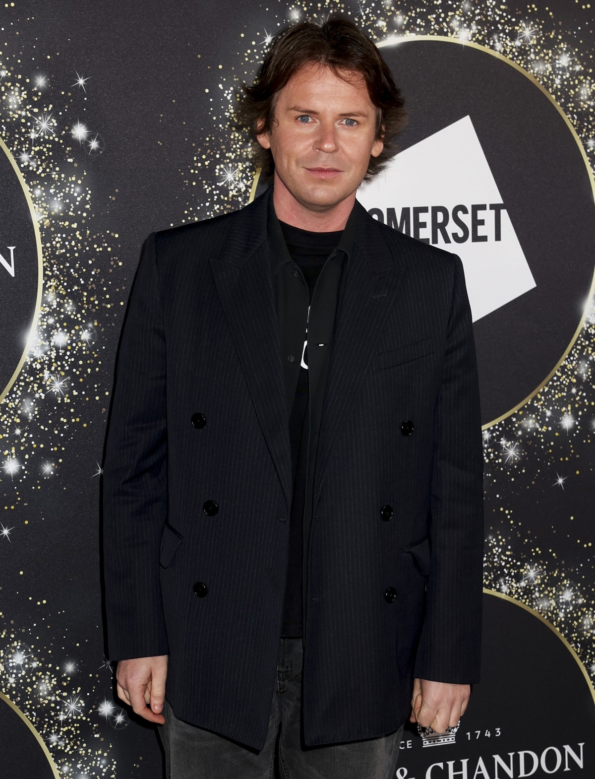 Scottish fashion designer Christopher John Kane attends the opening party of Skate at Somerset House with Moët & Chandon