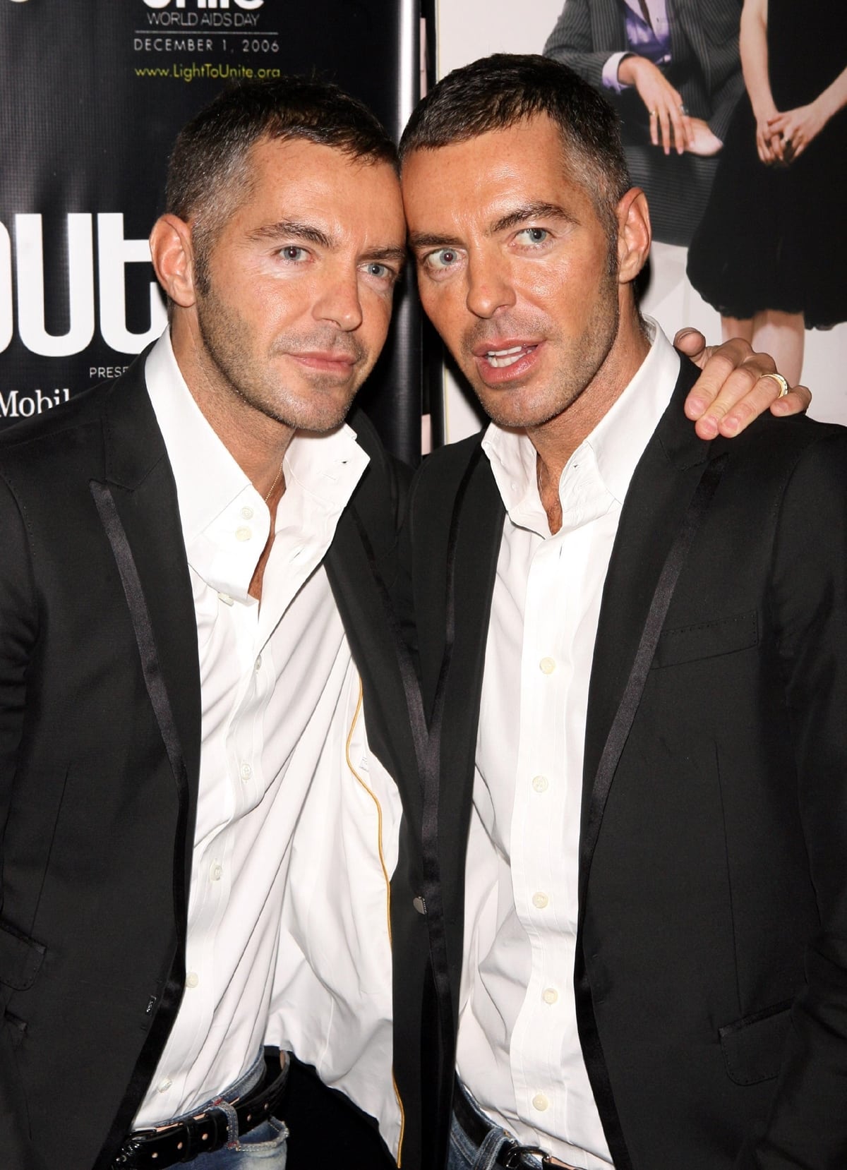 Designers Dean and Dan Caten of Dsquared² at Out Magazine honors 100 most influential people in gay culture at Out 100 Awards
