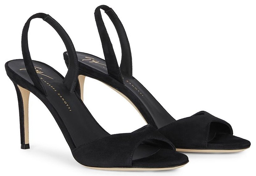 The Lilibeth sandals boast a classic slingback silhouette with open toes and high stiletto heels