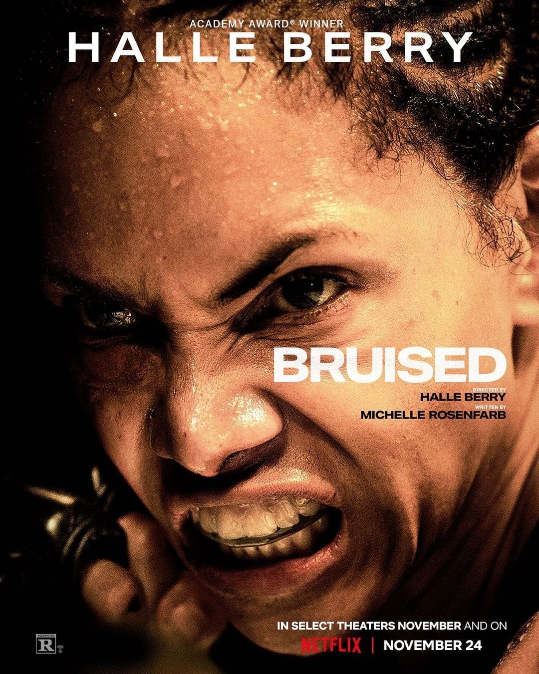 Oscar-winning former Bond girl Halle Berry makes her directorial debut with the 2020 sports drama film Bruised