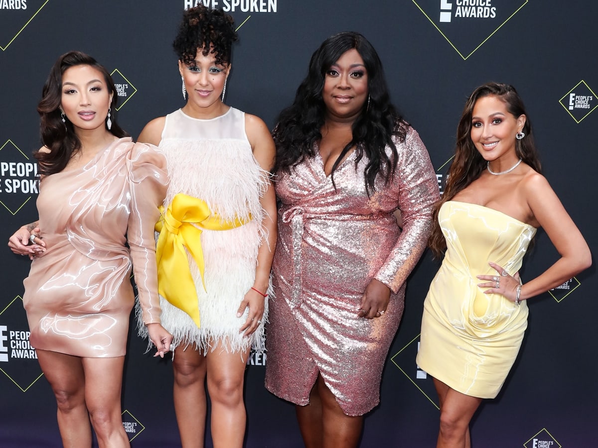 The Real co-hosts Jeannie Mai, Tamera Mowry-Housley, Loni Love, and Adrienne Bailon Houghton