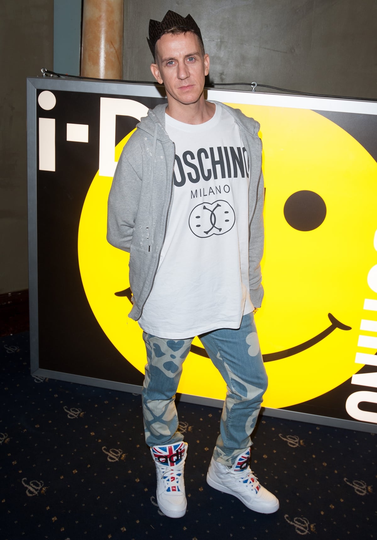 L.A.-based designer Jeremy Scott was appointed creative director of Italian fashion brand Moschino in 2013