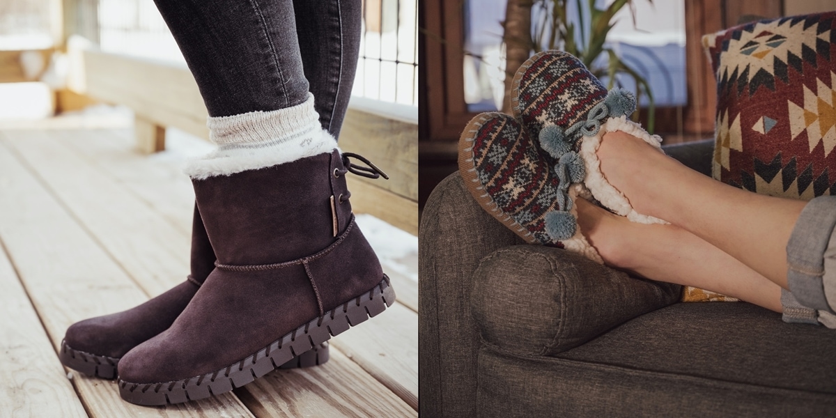 Muk Luks is a family-owned company famous for their comfortable winter footwear