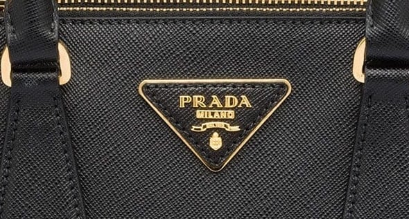 PRADA Vitello Move Triangle Logo Miniborse Cobalto 1256997 | FASHIONPHILE