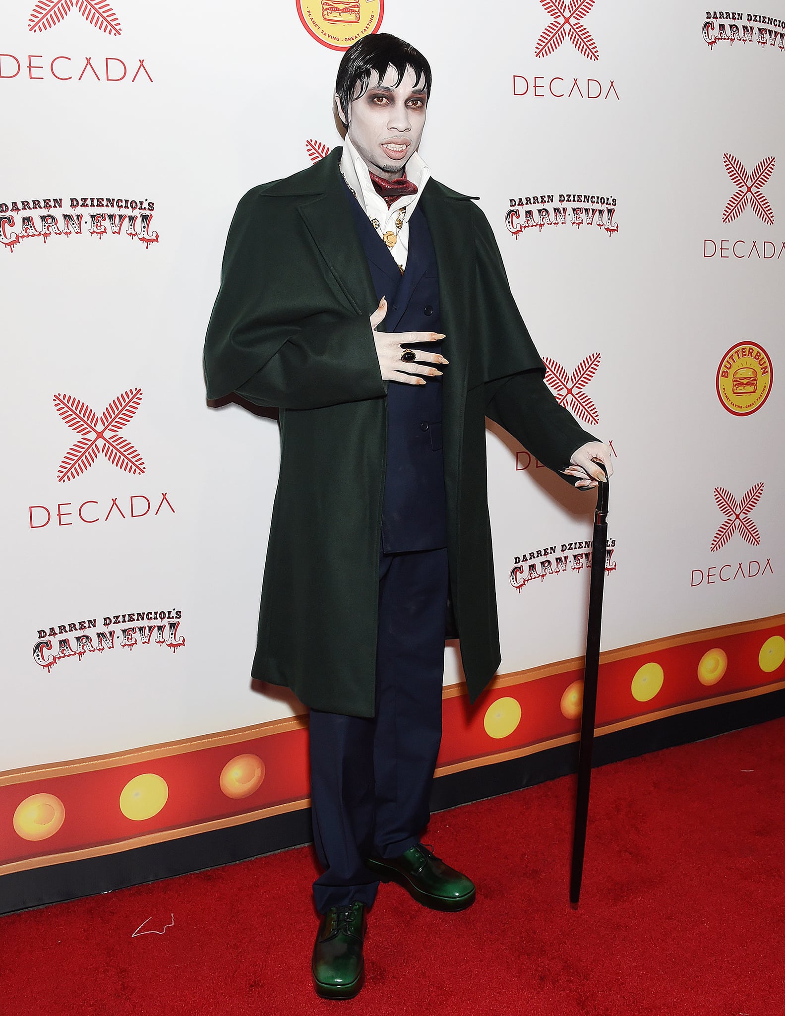 Tyga shows up as Dark Shadows' Barnabas Collins