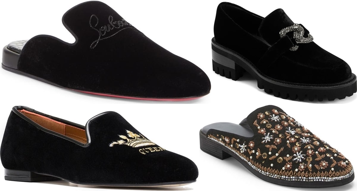 Velvet loafers are a tasteful and elegant option for weddings and formal occasions