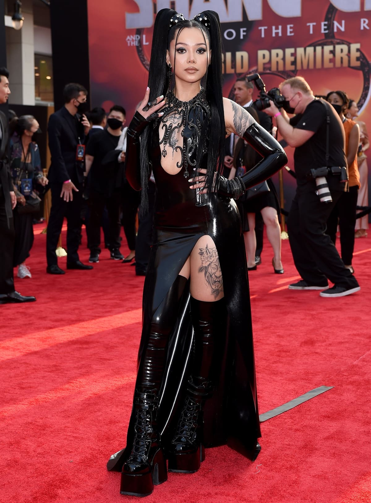 Bella Poarch made her red carpet debut at the "Shang-Chi and the Legend of the Ten Rings" World Premiere