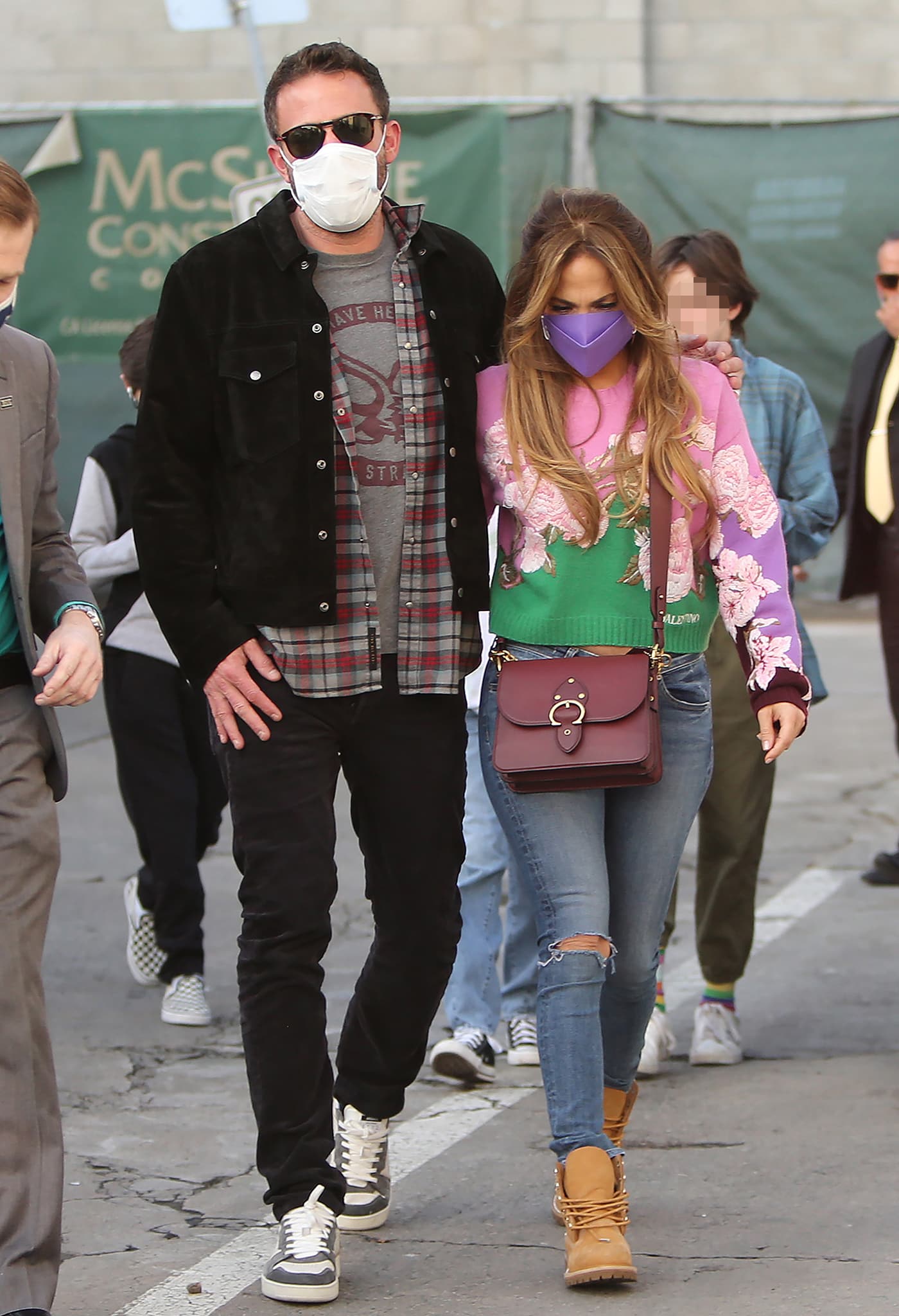 Ben Affleck and Jennifer Lopez bring their blended family to watch Licorice Pizza at Regency Village Theatre