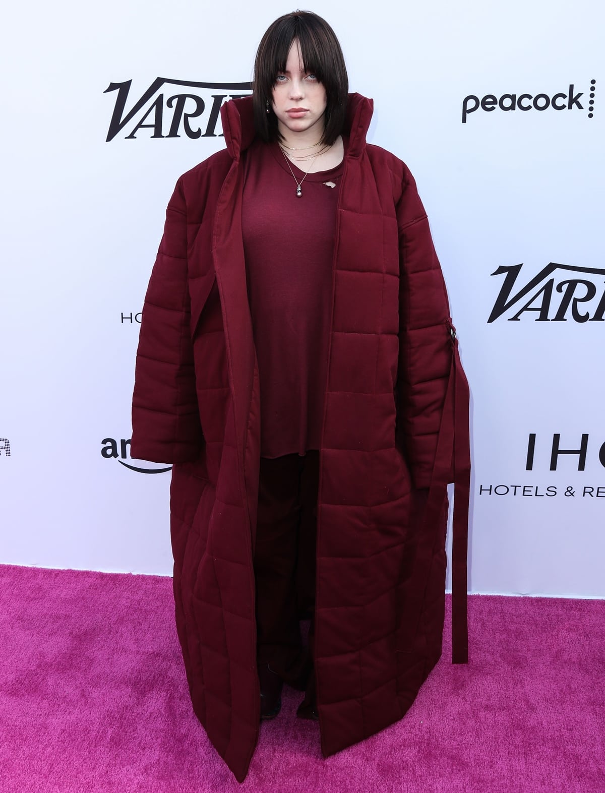 Singer Billie Eilish dresses like a homeless woman at the Variety 2021 Music Hitmakers Brunch