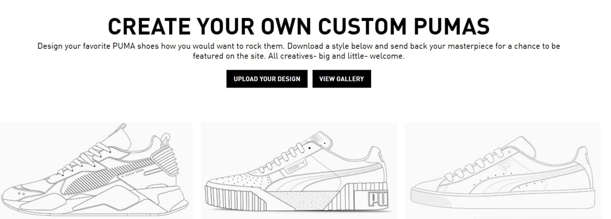 You can design your favorite PUMA shoes and share your designs with others