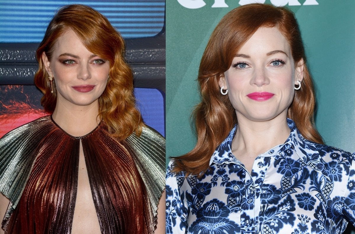 While a natural blonde, with red hair Jane Levy looks like Emma Stone