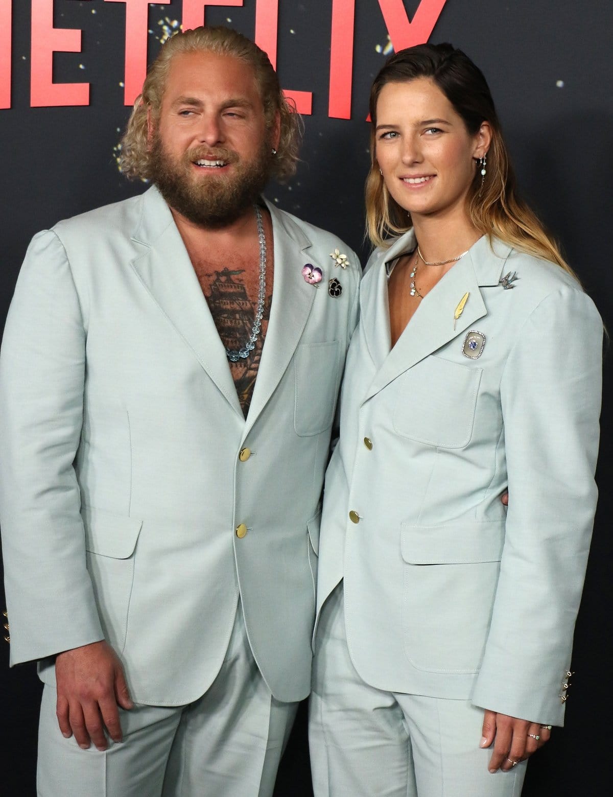 Jonah Hill is slightly shorter than his girlfriend Sarah Brady and they met while surfing during the summer of 2020
