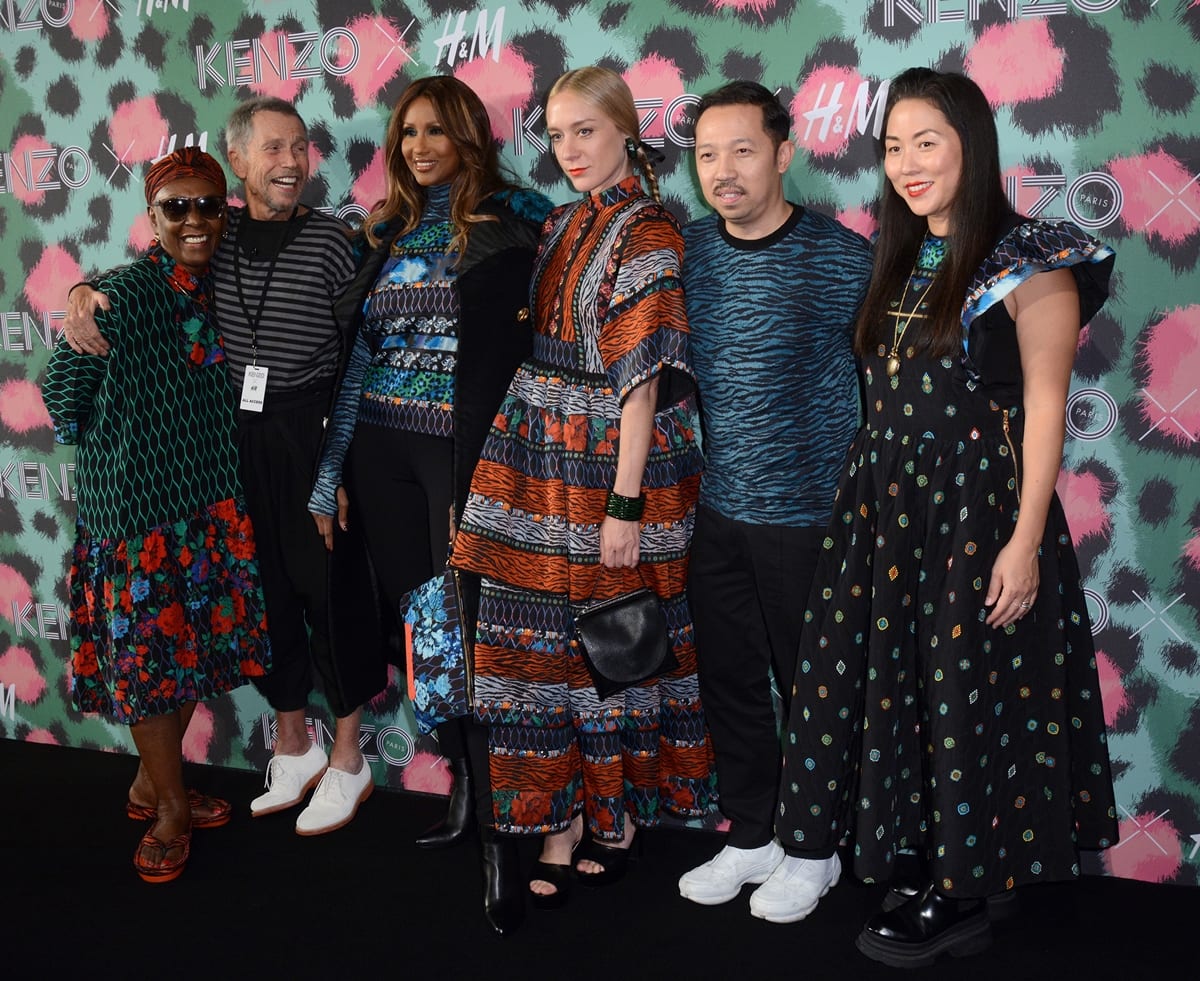 Bethann Hardison, Jean-Paul Goude, Iman, Chloe Sevigny, Humberto Leon, and Carol Lim attend the KENZO x H&M Launch Event