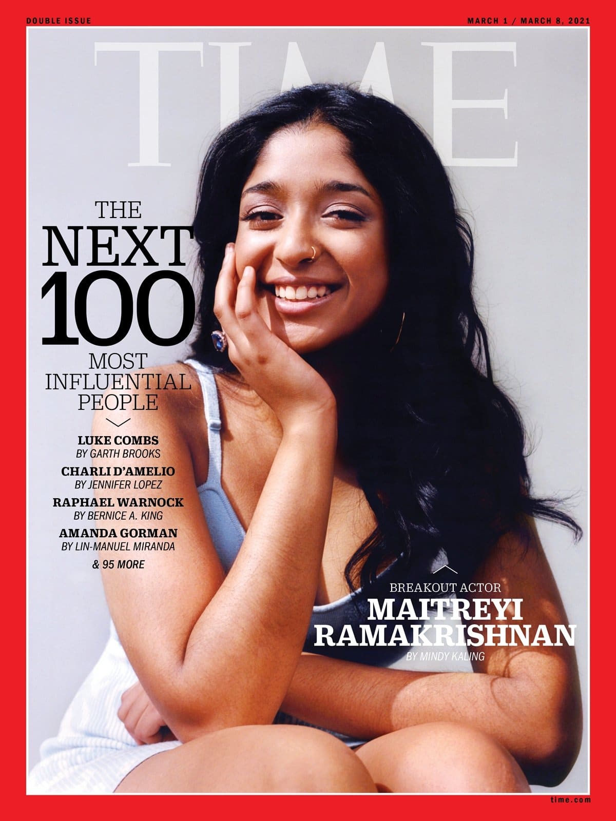 Canadian actress Maitreyi Ramakrishnan was named one of TIME’s next 100 most influential people for 2021