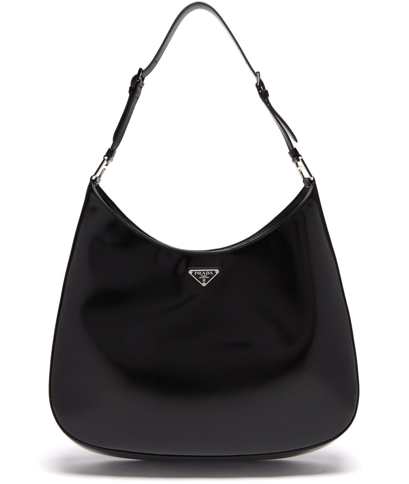 Sleek curved lines give the Cleo bag's modern rounded silhouette a soft and light look