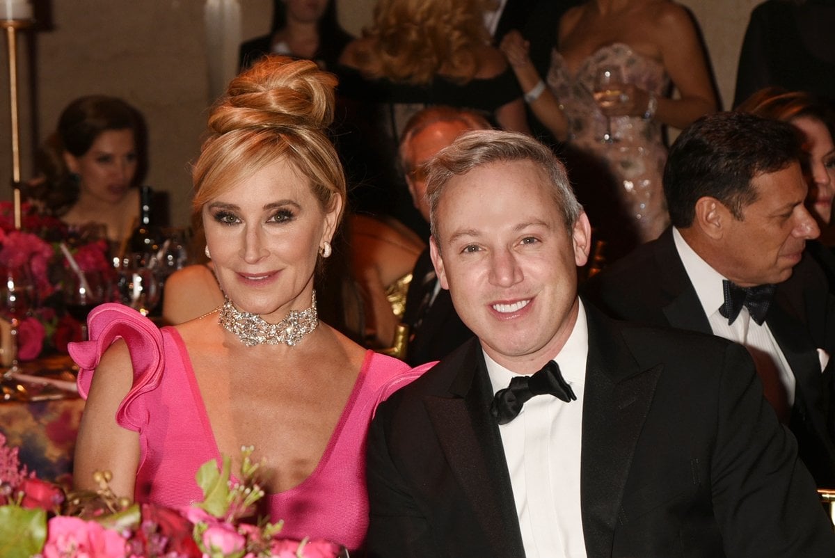 Sonja Morgan and Michael Lorber pose for photos at the 2018 Angel Ball